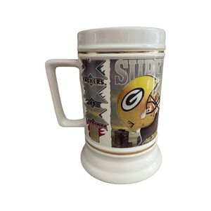 Super Bowl XXXI Commemorative Beer Mug : Green Bay packers vs New England